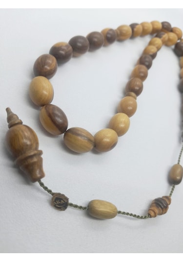 Akay Usta İmzalı Uçlu Küre Kesim Kokulu Çift Renk Pelesenk Tesbih