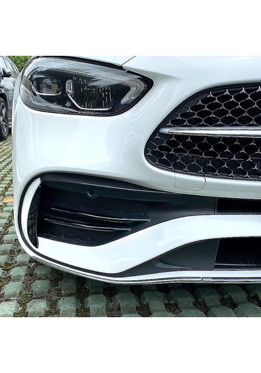 Wezone Mercedes-benz C-class W206 C200 Ön Sis Farı Kapak Dekoratif Siyah Abs Kaplama