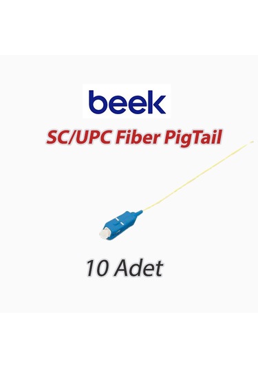 Beek Sc/upc Fiber Pigtail,10 Adet 1 Metre - 9/125 Μ, Singlemode, 0.9mm Simplex, Os2, Lszh, 1 Metre