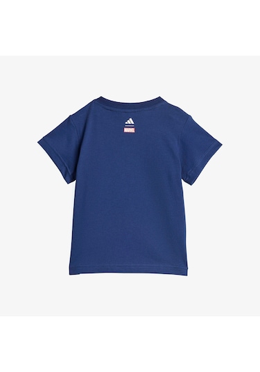 Adidas Marvel Set Çocuk Mavi Şort Takım Jz7676 Mavi