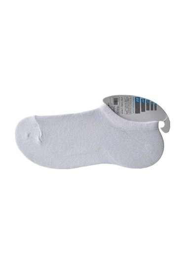 Beyaz Erkek Görünmez Çorap 12 Çift Antra Melanj