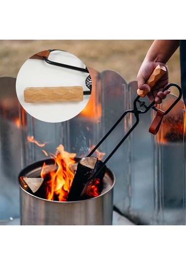 Ranyeek Kamp Ateşi Maşası - Uzun Saplı, Yanmaz Ve Kaymaz Çelik Mangal Maşası Çok Renkli