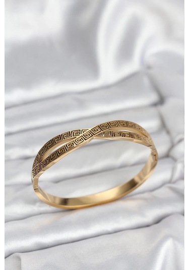 Dodes Dodes 316l Çelik Gold Renk Vintage Kadın Kelepçe Bileklik Tg27bb8069 Çok Renkli
