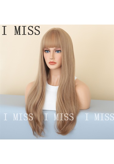 Kahverengi Mat Degrade Ve Perçemli Doğal Sentetik Peruk