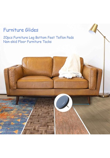 Çivili Premium Sandalye Ayakları - Mobilyalar İçin Çizilmez - 24'lü Paket - Sandalye Ayak Koruyucuları - Zemin Koruyucuları - 24'lü Paket - 2 Diğer