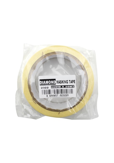 Diamond Maskeleme Krepe Bandı 36mmx25m 1 Adet