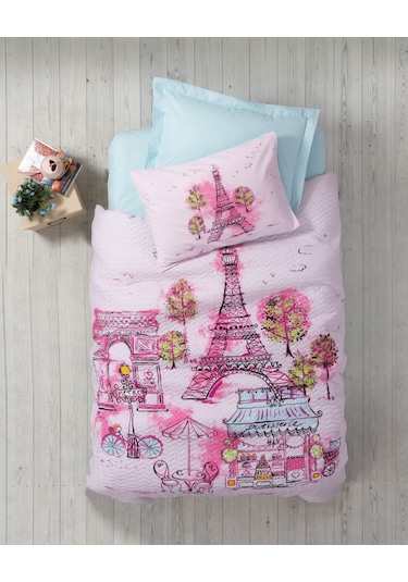 Cb Gırlsboys Tek Kişilik Complette Set Corisa Pembe Pembe