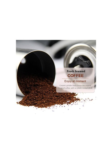 İflashdeal Manuel Kahve Değirmeni Paslanmaz Çelik Kahve Çekirdeği Makinesi El Öğütücü Mutfak Taşlama Aracı Kepçe İle