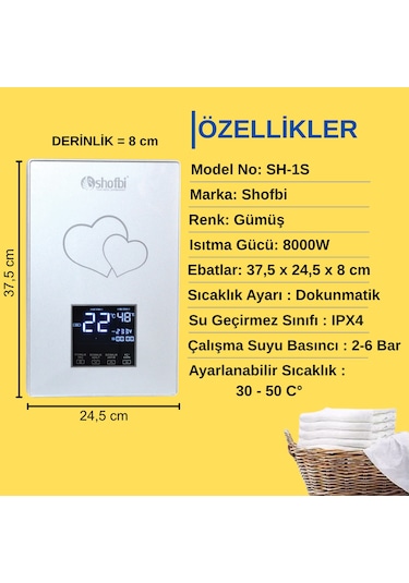 Shofbi SH-1S Dijital Şofben