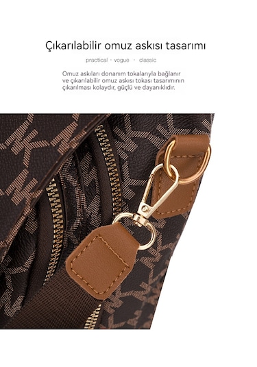 Kadınlar İçin Şık Retro Sırt Çantası-pembe Pembe