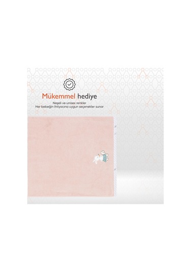 Gezenbebe Hero Nakışlı Bebek Çocuk Banyo Havlusu 70x140 Pembe