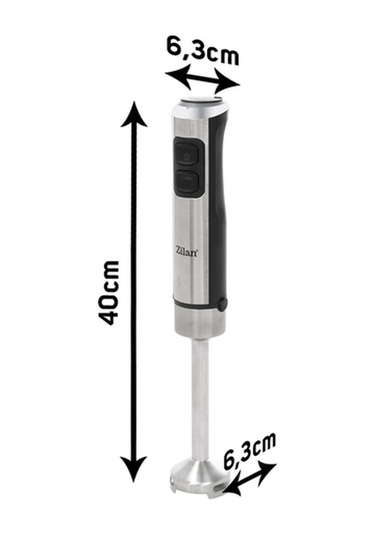 Zilan Zln3994 Paslanmaz Çelik Bıçaklı Dikey El Blender