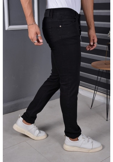 Vikingsjeans 601 Erkek A.c.a.i.p. Siyah Slim Fit Kot Pantolon Jean Beden Tablomuza Bakınız Siyah