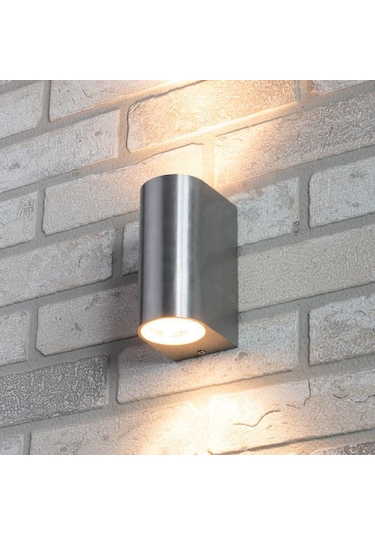 Nikel Kaplama Plastik Kasa Çift Yönlü Dekoratif Duvar Aplik (549433026) Nikel