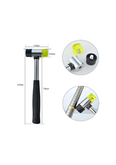 Symbee Hkus Alyuminyum Çerçeve Ölçüm Seti - 0-13 Abd Boyutu, Çubuk Ve Kauçuk Çekiç İle Profesyonel Doğruluk Diğer