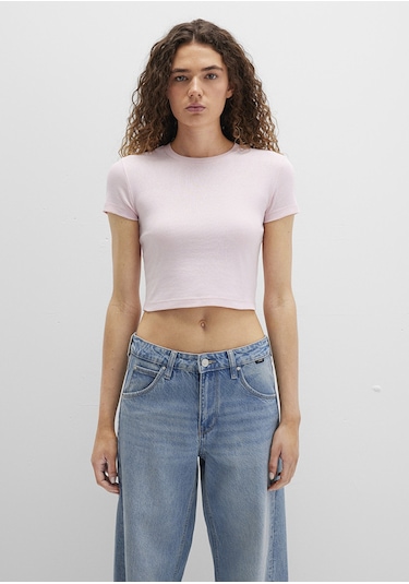 Mavi - Pembe Basic Tişört 1600814-89200 Pembe