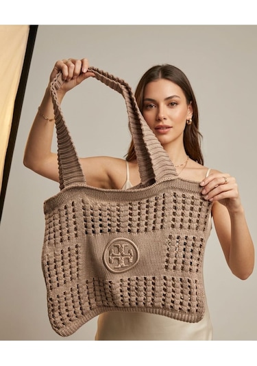 Luxetıque Kadın Plaj Çanta Model:xc3 Mavi