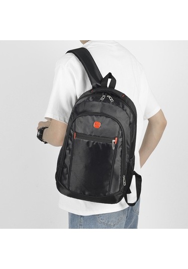 Trendy Yeni Rahat Sırt Çantası Erkek Kişiselleştirilmiş Bilgisayar Çantası Güzel Öğrenci Okul Çantası Büyük Kapasiteli Seyahat Sırt Çantası Qıpvır Siyah - Sarı