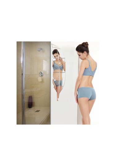 Moveevo "kendin Yap Çocuk Odası Dekoratif Ayna Sticker - 6 Parça Yapışkan Tüy Desenli" Altın