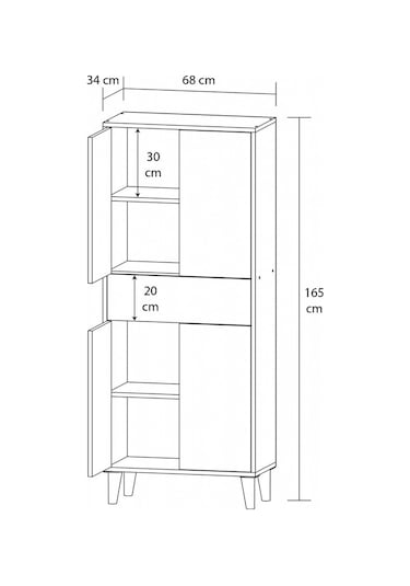 Mobilique Banyo Dolabı Efes 600-00-445 Çok Renkli