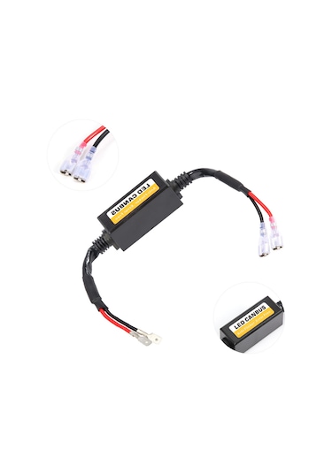 Konesam Led Far Ve Sis Farı Hatası Giderici Decoder Seti 2 Adet - Canbus Uyumlu, Titreme/radyo Paraziti Sorunları Çözücü, Plug&play