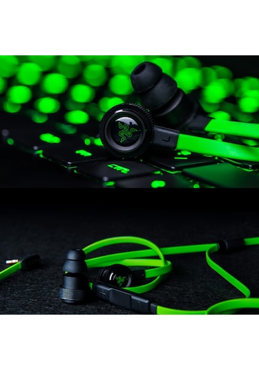 Tenfowee Razer Hammerhead Pro V2 Kulak İçi Oyun Kulaklığı - Mikrofonlu, Derin Bass, Gürültü Önleme, 3 Düğmeli Kontrol