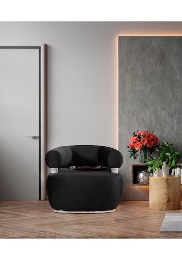 Most Volpe Berjer Silinebilir Siyah Kadife Kumaş Evinize Teslim Siyah