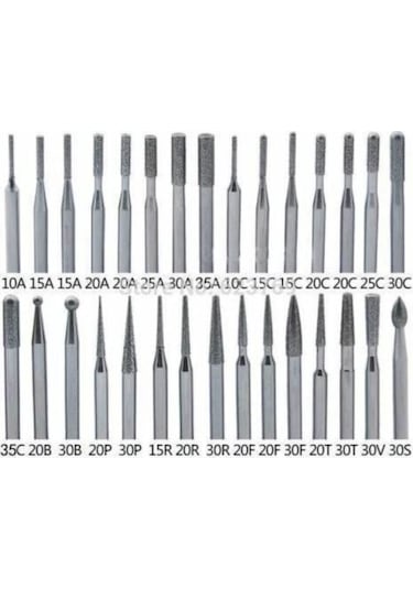 Merttools Rss 30 Parça Elmas Camcı Taşçı Gravür Uç Seti A Kalite