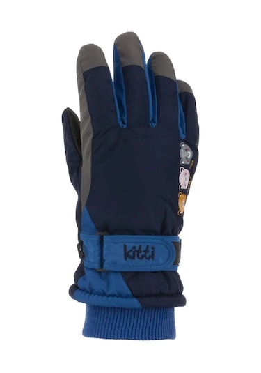 Kitti 421-007 4-7 Yaş Su Geçirmez Kar Kayak Eldiveni Lacivert