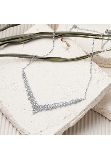 Minimal Tasarım 14 Ayar Beyaz Altın Nişan Seti Stpj34072