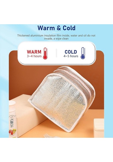 Çocuklar, Kızlar, Erkekler Ve Öğrenciler İçin Öğle Yemeği Çantası, Yeniden Kullanılabilir Karikatür Yalıtımlı Öğle Yemeği Çantası, Küçük Katlanabilir Su Geçirmez Öğle Yemeği Çantaları Fmy Çok Renkli