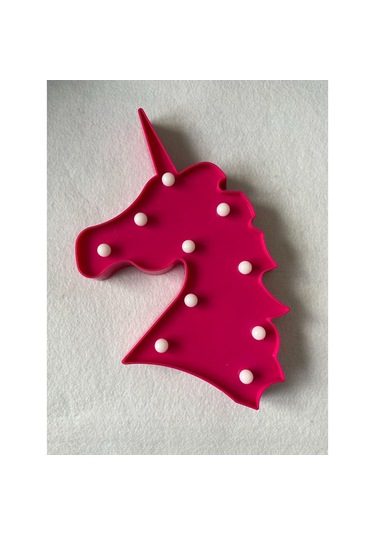 At Figürlü Led Lamba Pembe Renk Çok Renkli