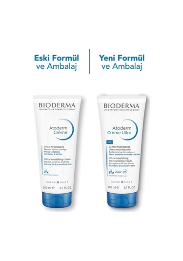 Bioderma Atoderm Ultra Hassas ve Normal Ciltler İçin Nemlendirici Bakım Kremi 2 x 200 ML