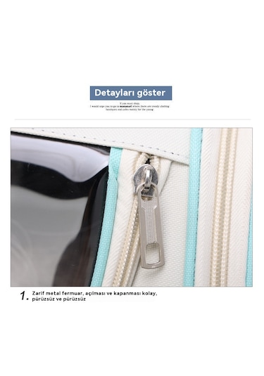 Ebedi Şans37 34 25cm Evcil Hayvan Sırt Çantası-gri 01