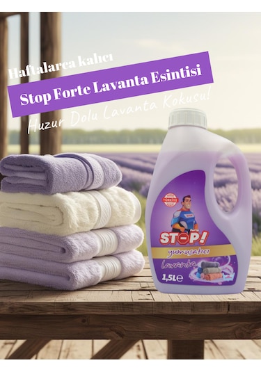Stop Forte Çamaşır Yumuşatıcı 1.5 Litre Lavanta