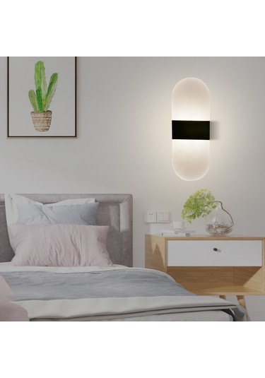 Xiyyadms Altın Açık Beyaz Led Duvar Lambası - Akrilik-alüminyum, 6w, 5000-6500k, Oda/ofis/hotel Dekoratif Işık Dik Açı Gümüş