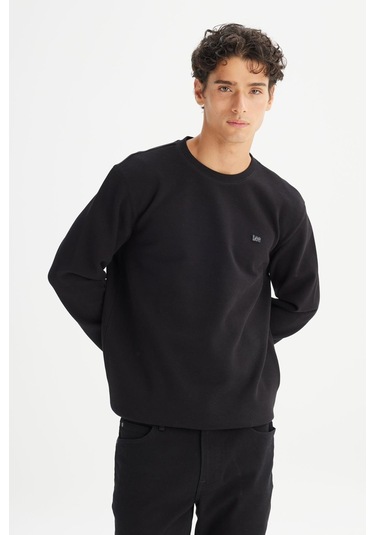 Erkek Baskılı Sweatshirt Black Çok Renkli