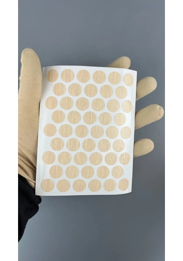 Mebel'naa Furnitura Mystery Kendinden Yapışkanlı Mobilya Tapanı D-14 Mm 100 Adet 361188770 Süt Rengi Meşe