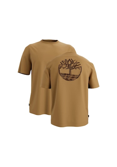 Timberland Kennebec Rıver Back Camo Tree Logo Short Erkek Tişört Tb0a2fkzp471 Karamel