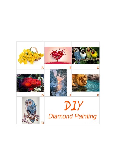 Hombey Tam Diamant Tasarım Kanvası - 30x20cm, Kristal Ve Özel Şekil Pırlanta, Dıy Yapım Seti Çerçeve Hariç