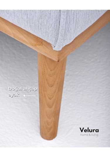 Valo Üçlü Kanepe & 3' Lü Koltuk - Açık Antrasit Gri - Antrasit