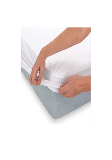 Mycey 90x190 Fitted Alez Micro Sıvı Geçirmez Tek Kişilik Çarşaf Alez Beyaz