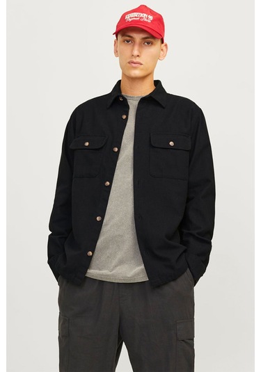 Jack & Jones Cepli Erkek Gömlek Siyah