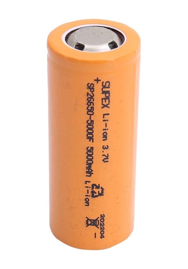 Supex 26650 3.7v 5000mah Li-ion Pil Başsız