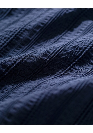 Madame Coco Femand Tek Kişilik Yatak Örtüsü Lacivert