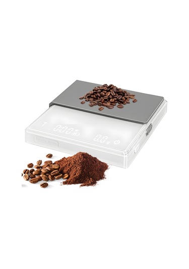 Zamanlayıcılı Mini Kahve Terazisi, 2kg/0,1g Doğru 3 Beyaz Diğer