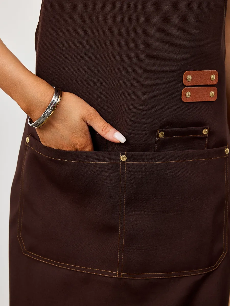 Dadilove Mutfak Önlüğü, Manikür Ve Kuaför Ustası İçin. 333359822 Kahverengi