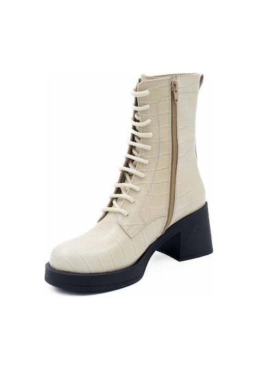 Freefoot 24402 Kroko Bej Kadın Bot 001