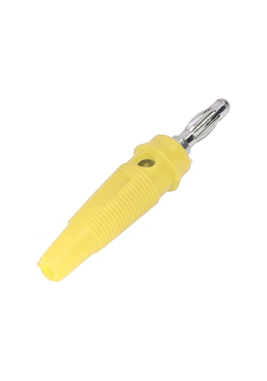 Yaozixa 10 Adet Sarı 4mm Muz Şarjı, Elektrikli Cihazlar İçin Sıkı Ve Sabit Akım Taşıyan Bağlantı Terminali Seti