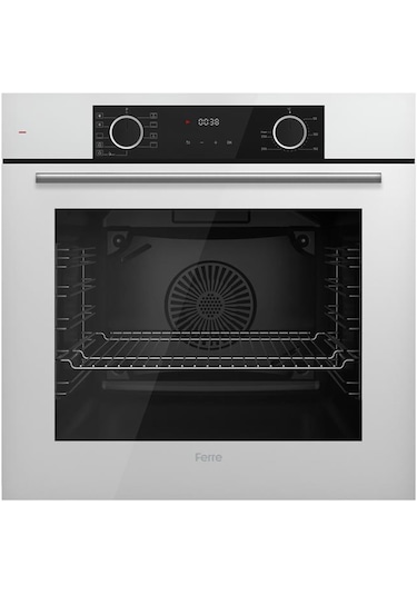 Ferre Fryart CS Serisi XE63CB - CS206 - D064 Beyaz Cam Ankastre Set